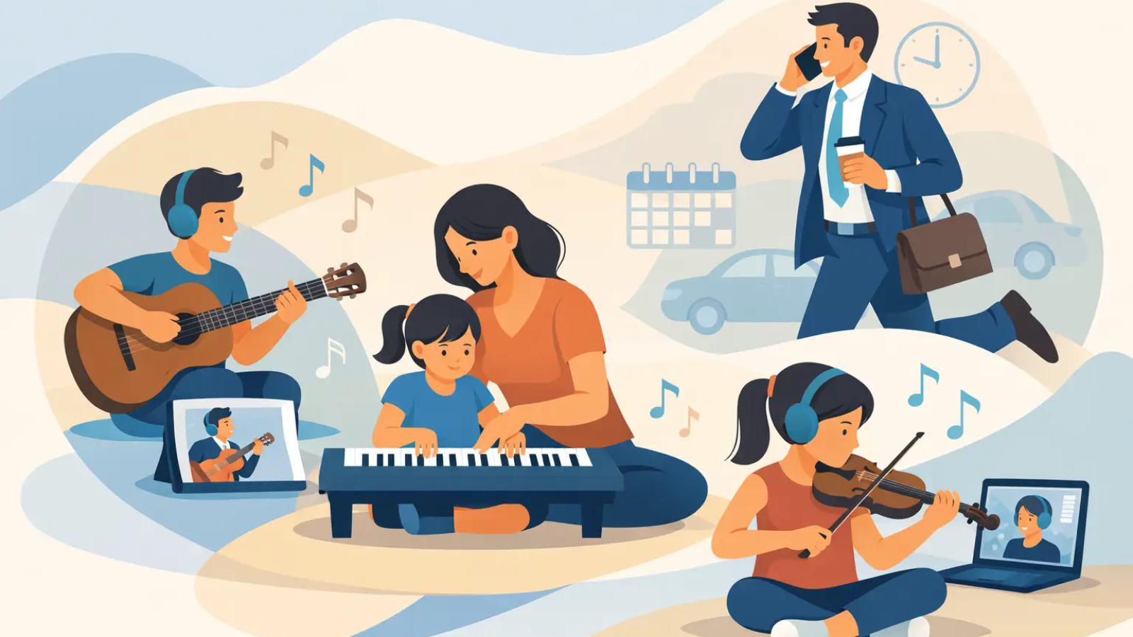 Music Lessons for Busy Families That Work